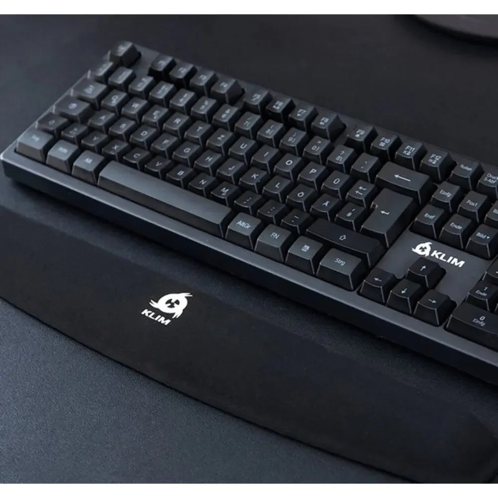KLIM Memory Foam Black Wrist Rest for Keyboards NEW